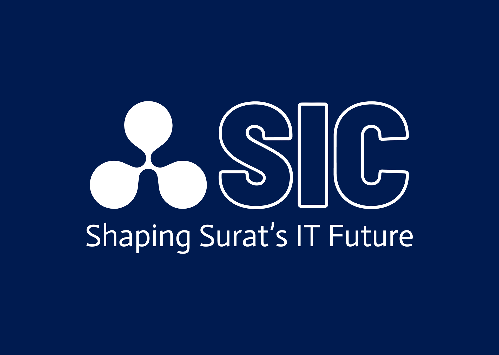 SIC Mark — White on Navy